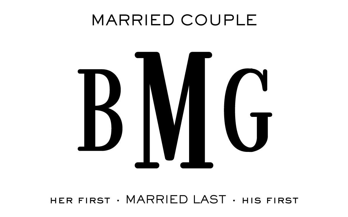 Monogram Etiquette_Married Couple