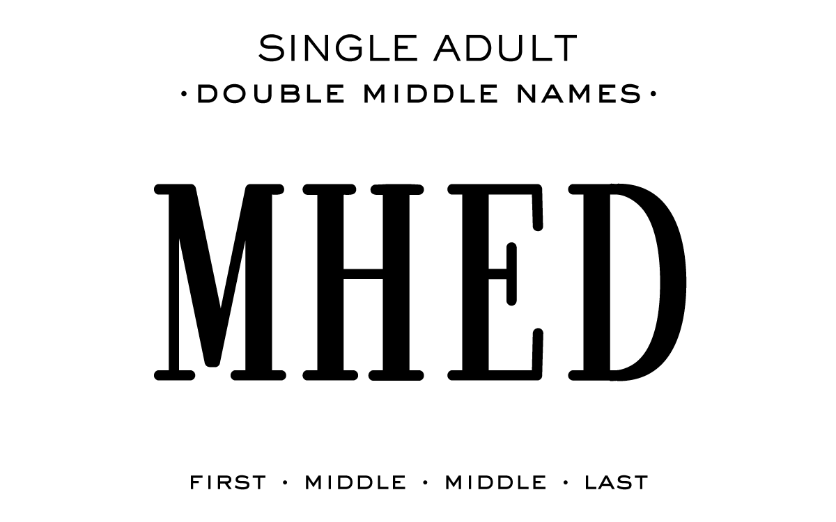 Single Adult - Double Middle